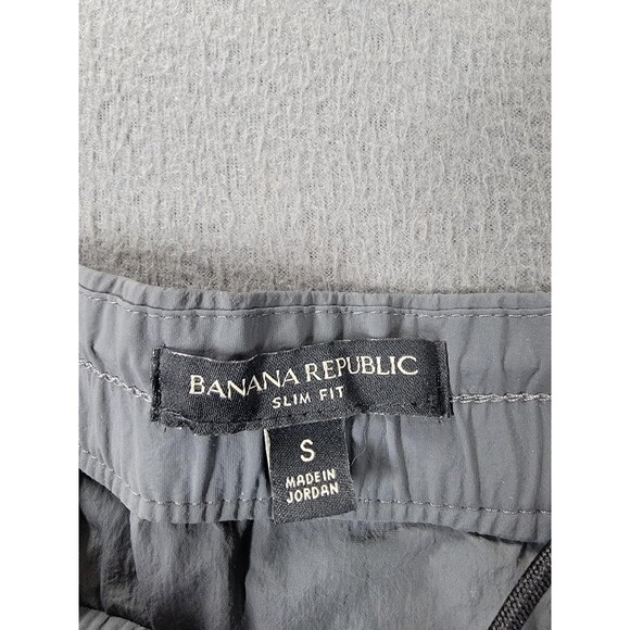Banana Republic Pants Mens Small Gray Slim Fit Nylon Cotton Joggers - Picture 7 of 10